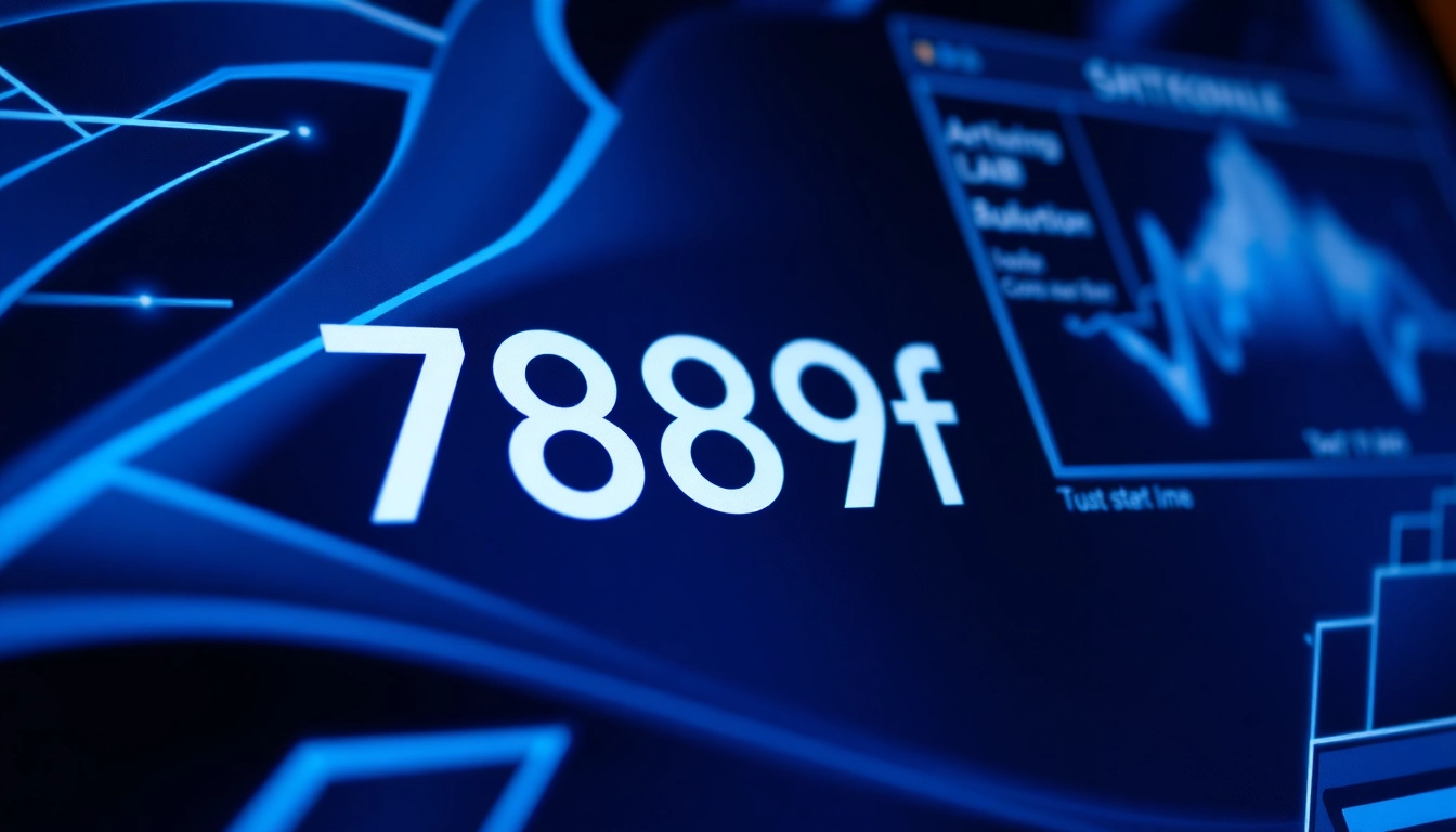 789f platform branding displayed on a sleek screen highlighting modern technology and professional design elements.