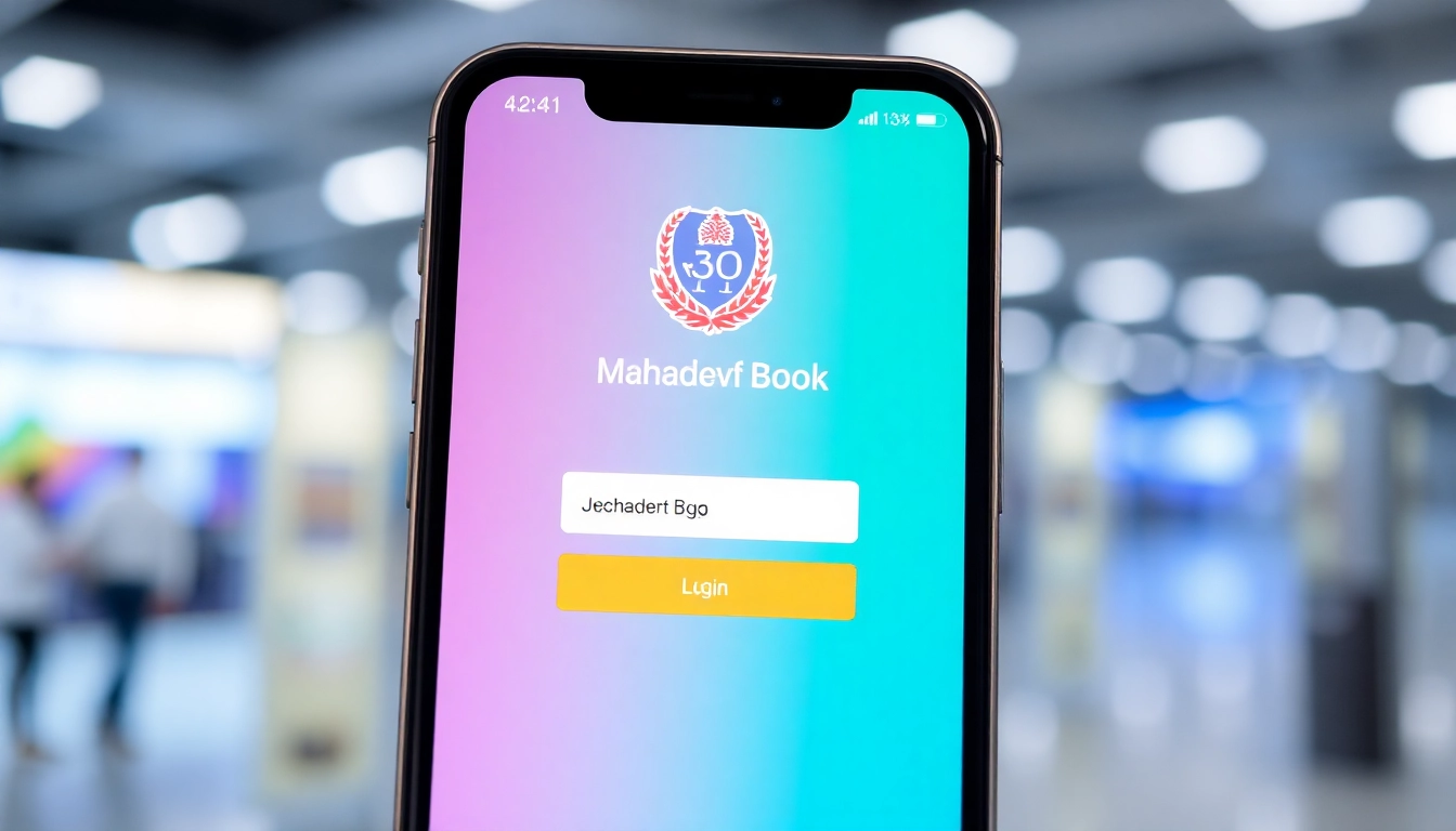 Secure Mahadev book login screen on mobile device, showing easy access to betting platform in clear, accessible visuals for seamless entry.