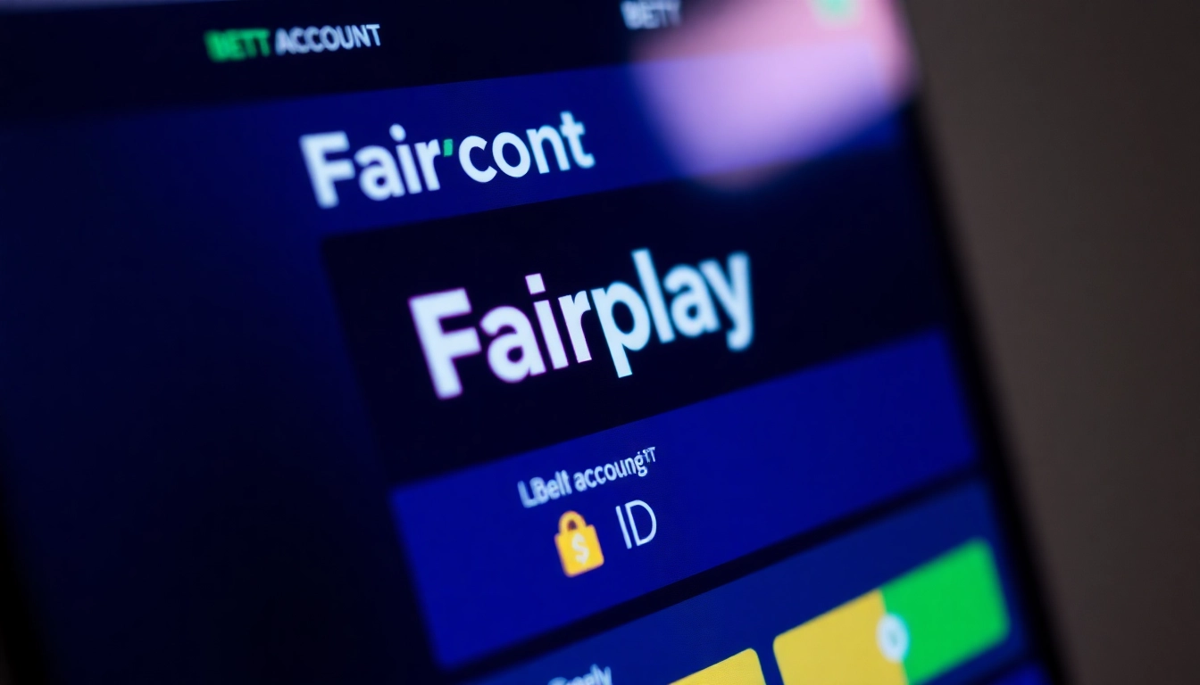 Fairplay Id registration process on a sleek digital screen showing a secure online betting platform.