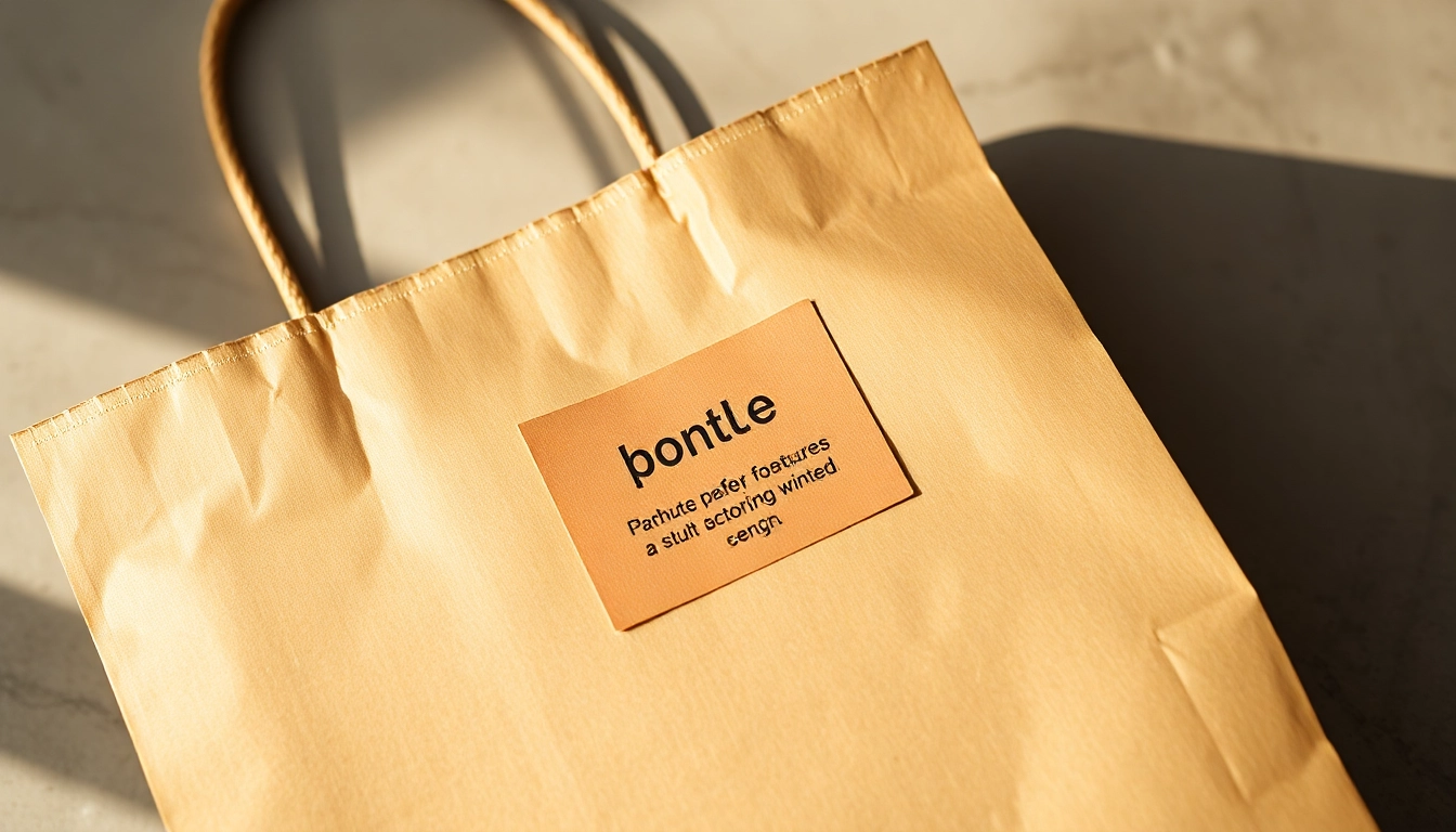 High-quality torba papierowa with custom branding, showcasing eco-friendly packaging and
