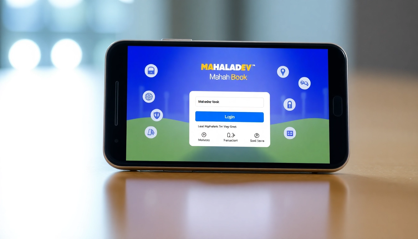 Secure Mahadev book login portal showing quick access to betting markets for Indian users with