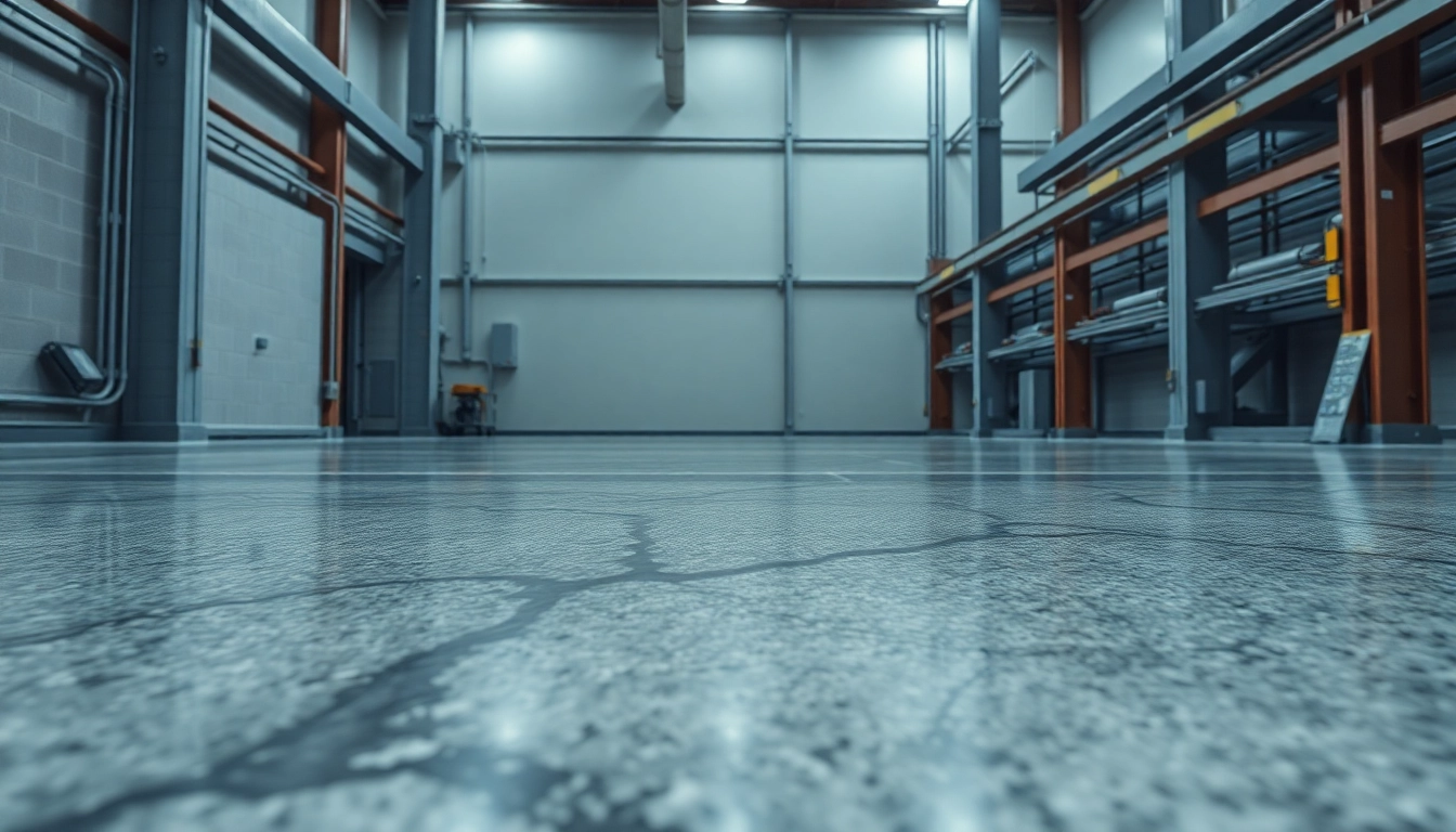 Professional applying epoxy resin floor in a bright workshop to ensure a durable and stylish